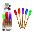 Max Force Home Plus Assorted Bamboo/Silicone Basting Brush 11-1839